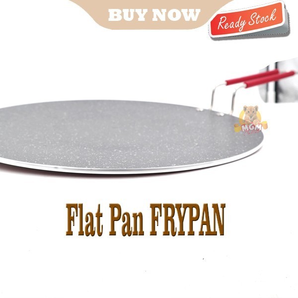 PREMIUM Marble series NON Stick Flat pan 34CM FRYPAN datar Kulit kebab - Image 3