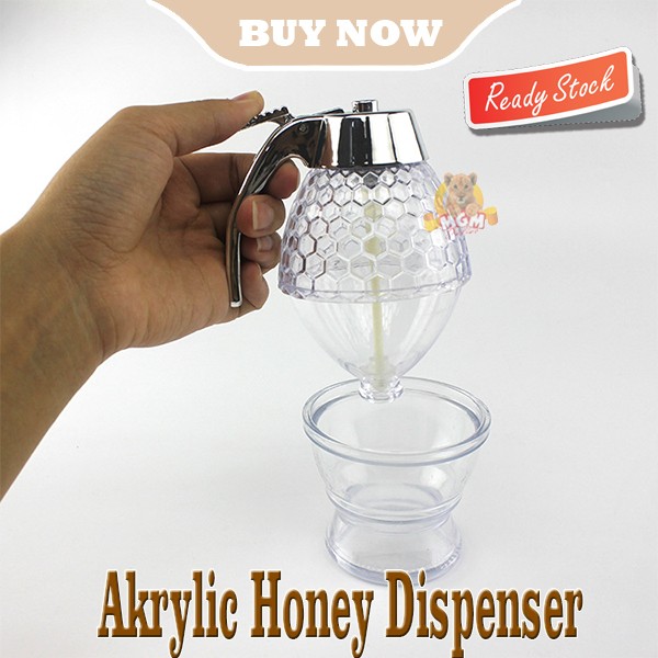 Honey Dispenser madu praktis tanpa tumpah Bahan Akrylic 250ml - Image 4