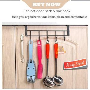 Gantungan Pintu Hanger Baju Alat Dapur Door Hook Serbaguna 5kait