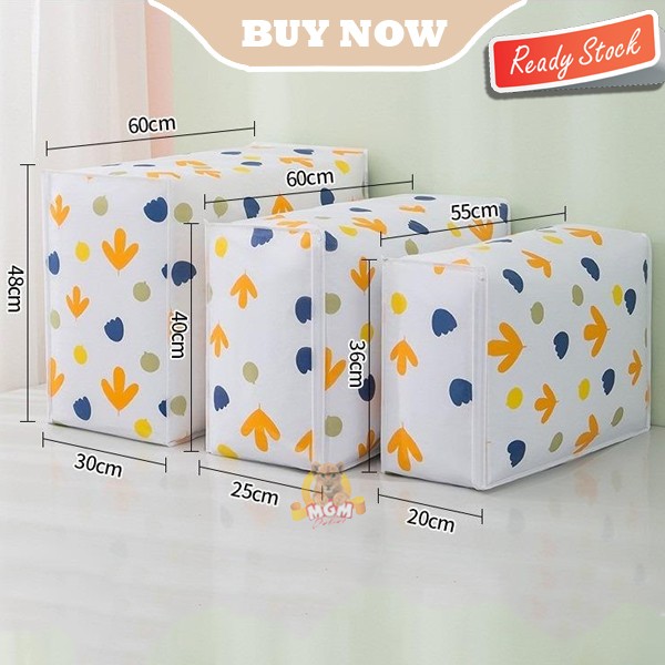 Storage Bag Tas Penyimpanan Baju Selimut Tempat Pakaian Rapih 55x36x20 - Image 3