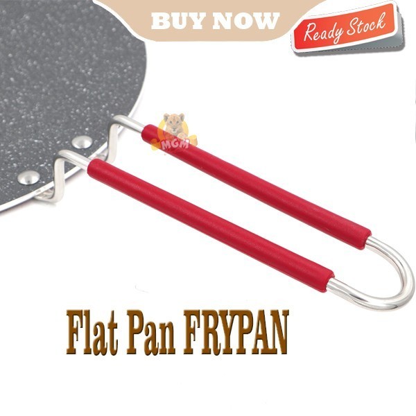 PREMIUM Marble series NON Stick Flat pan 34CM FRYPAN datar Kulit kebab - Image 4
