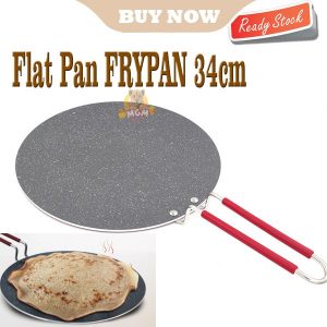 PREMIUM Marble series NON Stick Flat pan 34CM FRYPAN datar Kulit kebab