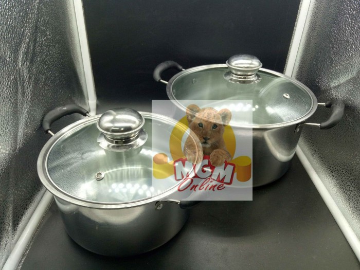 Panci set Stainless 8pcs (Tutup Kaca) - Image 4