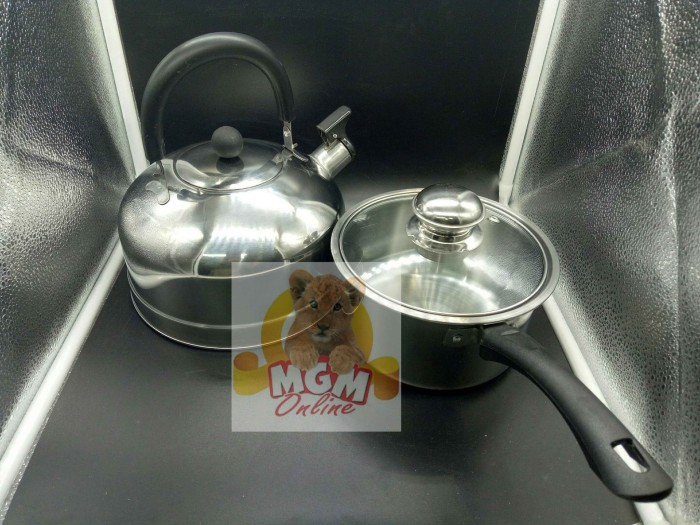 Panci set Stainless 8pcs (Tutup Kaca) - Image 5