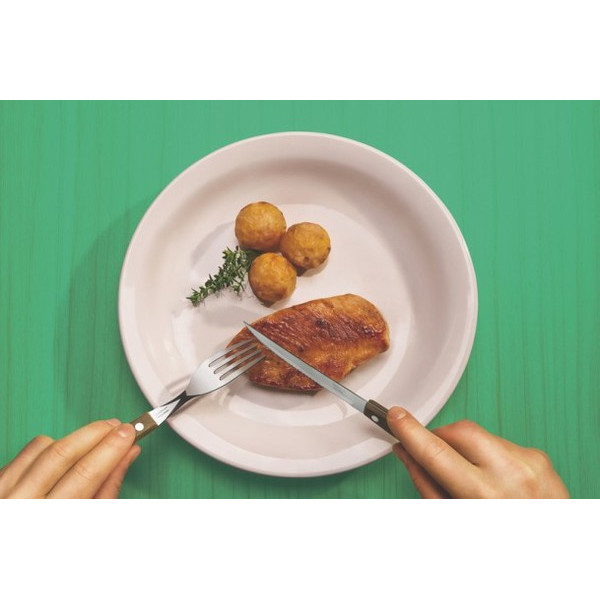 Made in Brazil Garpu Makan Gagang Kayu TRAMONTINA set 3pc Fork - Image 3