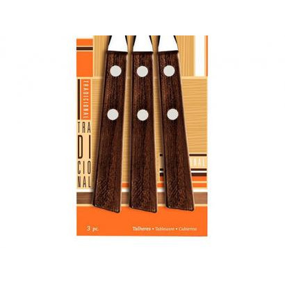 Made in Brazil Garpu Makan Gagang Kayu TRAMONTINA set 3pc Fork - Image 2