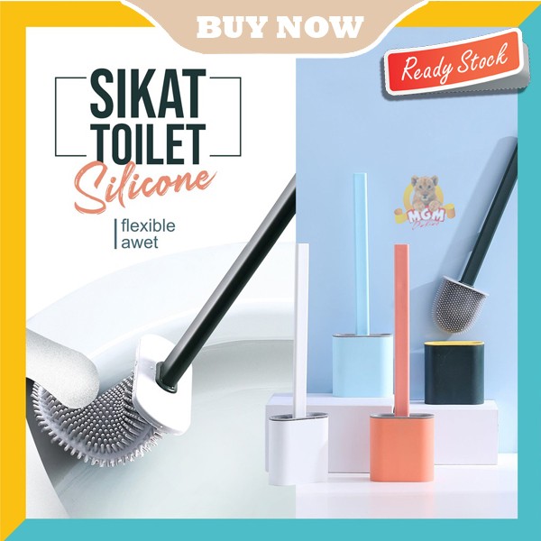 Sikat WC Toilet bahan Silicone Fleksibel Brush Flexible AWET Tahan