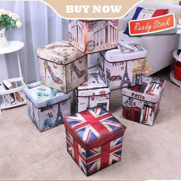 Vintage Storage Box tempat Penyimpanan Barang Serbaguna 30x30cm - Image 3