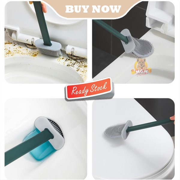 Sikat WC Toilet bahan Silicone Fleksibel Brush Flexible AWET Tahan - Image 5