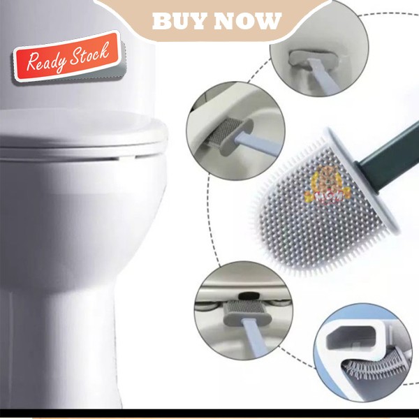 Sikat WC Toilet bahan Silicone Fleksibel Brush Flexible AWET Tahan - Image 2