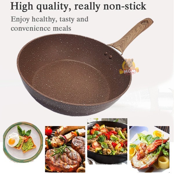 Wajan Teflon Marble Wok 26CM Anti Lengket Induction ready - Image 2