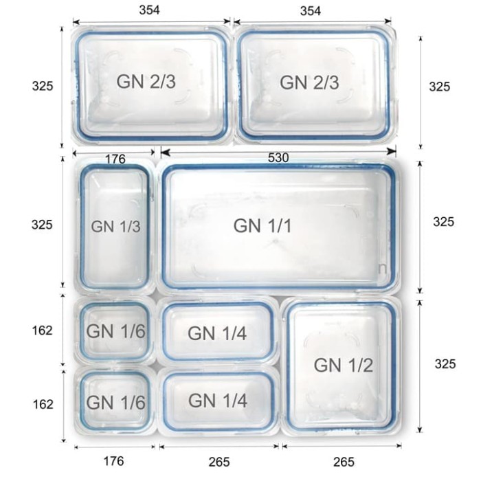Polycarbonate Tutup Food pan prasmanan ukuran 1/3 tutup foodpan - Image 4
