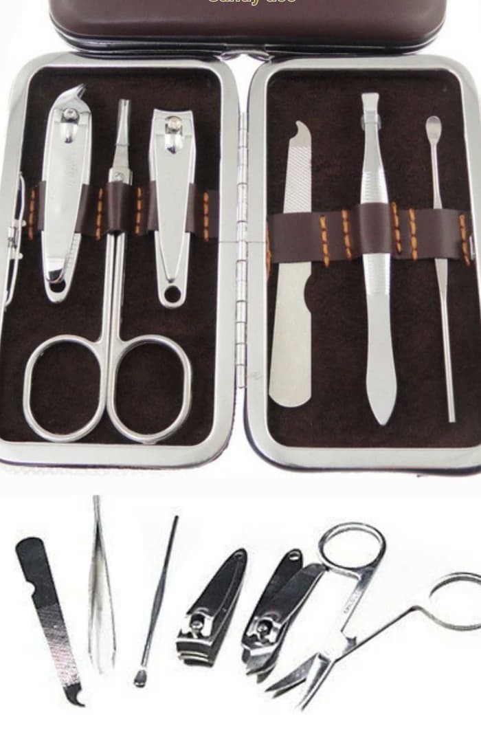 Manicure Pedicure Set Isi 6 Pcs - peralatan gunting kuku meni pedi - Image 4