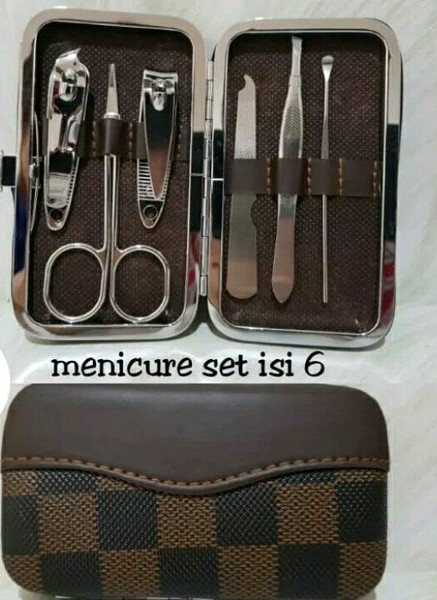 Manicure Pedicure Set Isi 6 Pcs - peralatan gunting kuku meni pedi - Image 5