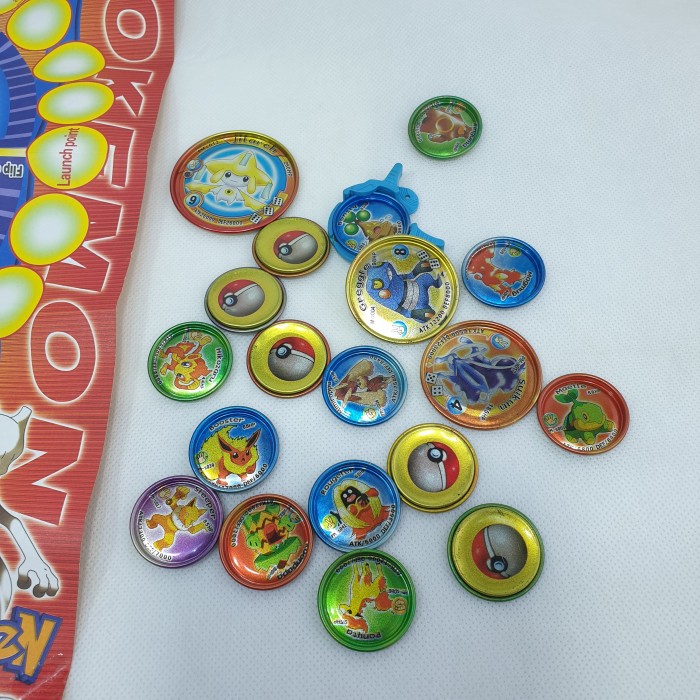 Koin pokemon Super Big Round Card Tajos Pokemon set with Arena - Image 4