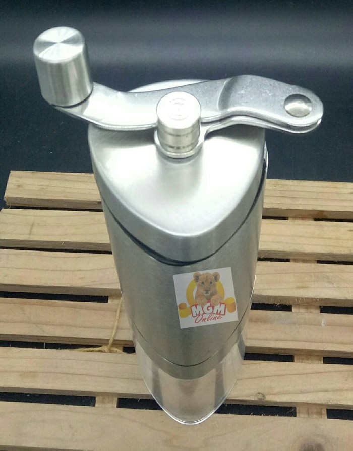 Portable Manual Coffee Grinder Stainless Segitiga 19CM 2121