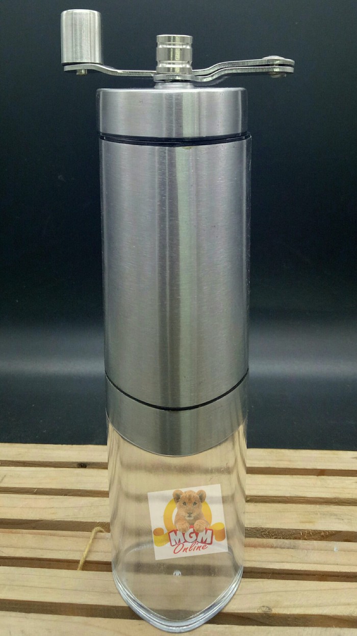 Portable Manual Coffee Grinder Stainless Segitiga 19CM 2121 - Image 2