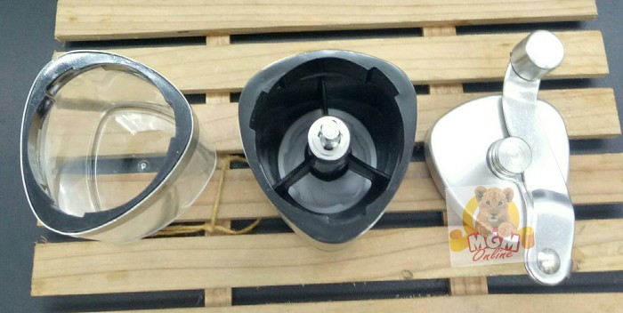 Portable Manual Coffee Grinder Stainless Segitiga 19CM 2121 - Image 3
