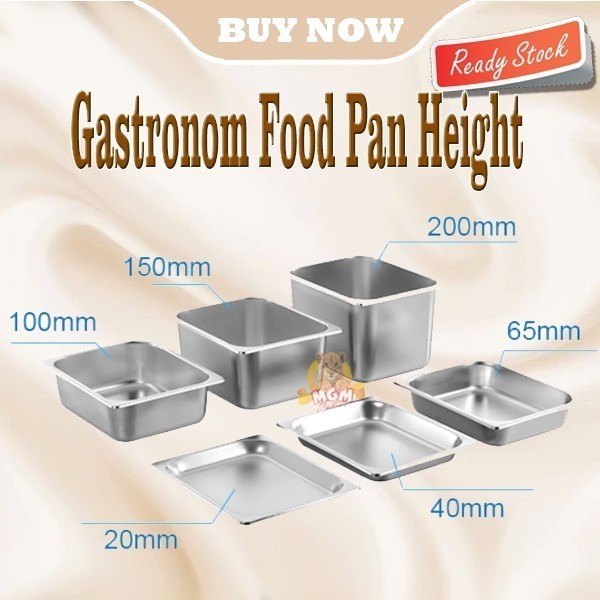 TUTUP Food pan prasmanan Stainless ukuran 2/4 Gastronorm Cover - Image 4
