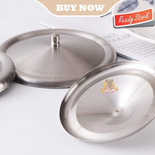 Tutup Gelas Stainless 10.2CM Anti Karat Mug Cover Stainless Steel - Image 5