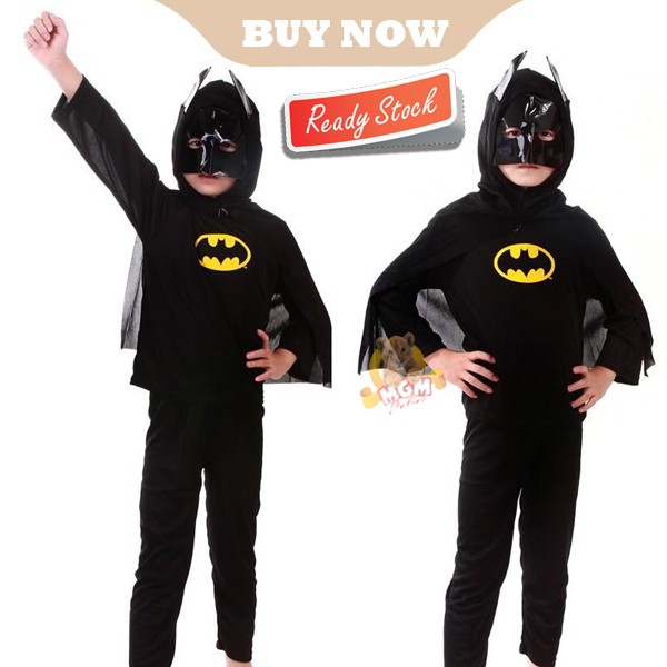 Baju kostum SUPERHERO anak halloween costume COMPLETE SET polyester - Image 5