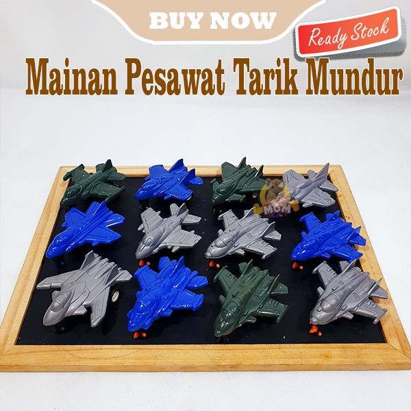 Mainan pesawat jet tempur tarik mundur Fighter JET