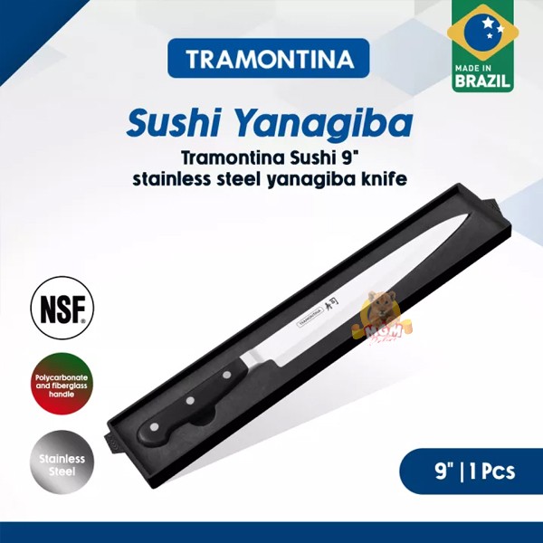 Tramontina YANAGIBA 9in GOLD pisau sushi line japan precision knife - Image 2