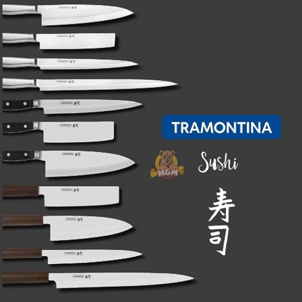 Tramontina Yanagiba 13in Silver pisau sushi line japan precision knife - Image 5