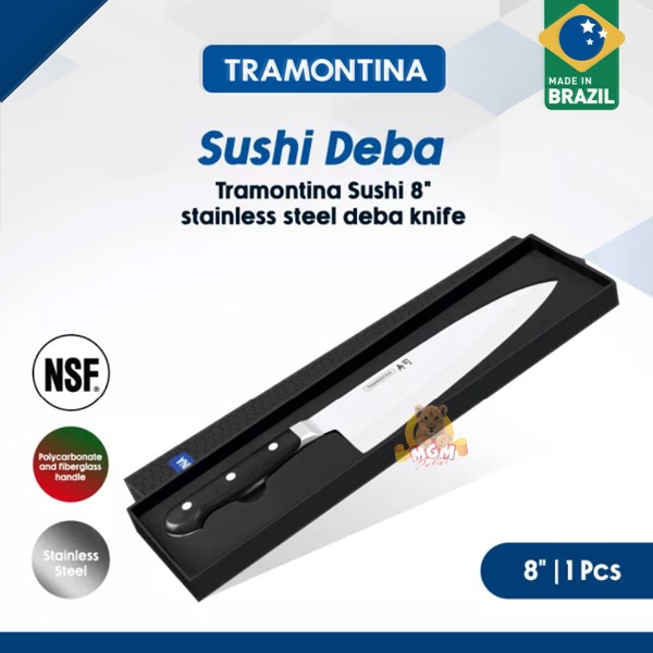 Tramontina DEBA 8in GOLD pisau sushi line japan precision knife - Image 5
