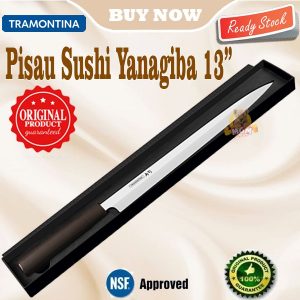 Tramontina Yanagiba 13in Silver pisau sushi line japan precision knife