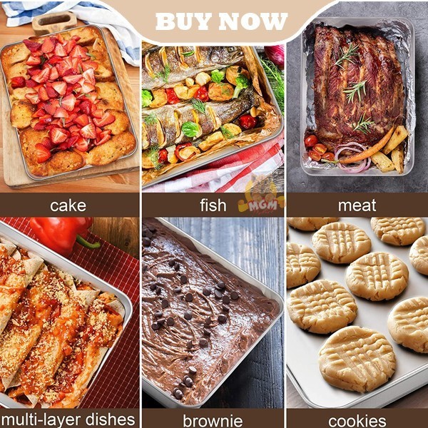 35x28 DEEP Baking tray PREMIUM nampan tempat saji makanan Multipan - Image 3