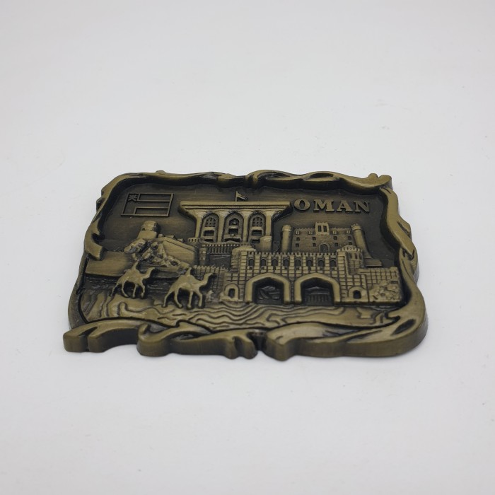 3D LOGAM Souvenir Negara magnet Kulkas Tempelan OMAN timur tengah - Image 5
