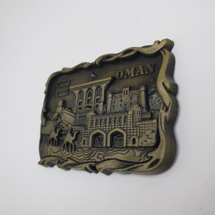 3D LOGAM Souvenir Negara magnet Kulkas Tempelan OMAN timur tengah - Image 4