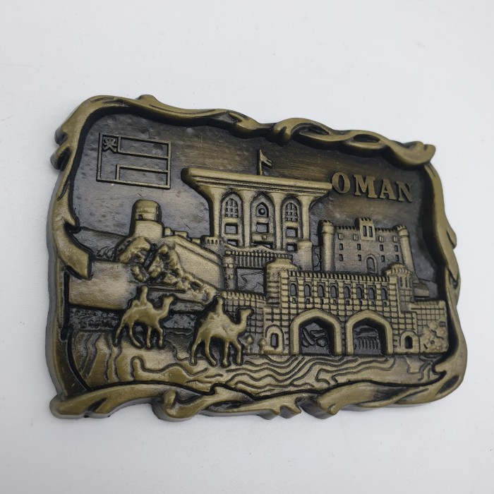3D LOGAM Souvenir Negara magnet Kulkas Tempelan OMAN timur tengah - Image 3
