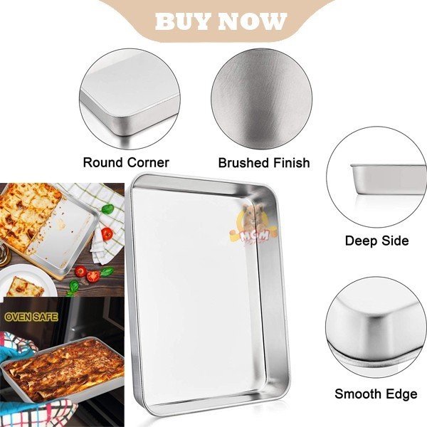 35x28 DEEP Baking tray PREMIUM nampan tempat saji makanan Multipan - Image 5