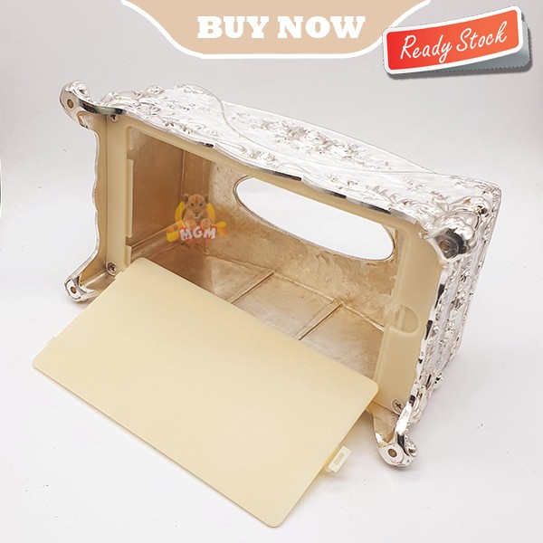 LUXURY Metal Klasik Tempat kotak tisu Tissue Box Classic Berat - Image 2