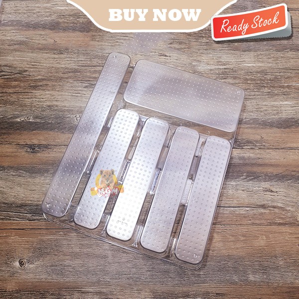 Clear SMACKERR Tempat Sendok laci Organiser Multifungsi 38x31x5 sekat6 - Image 2