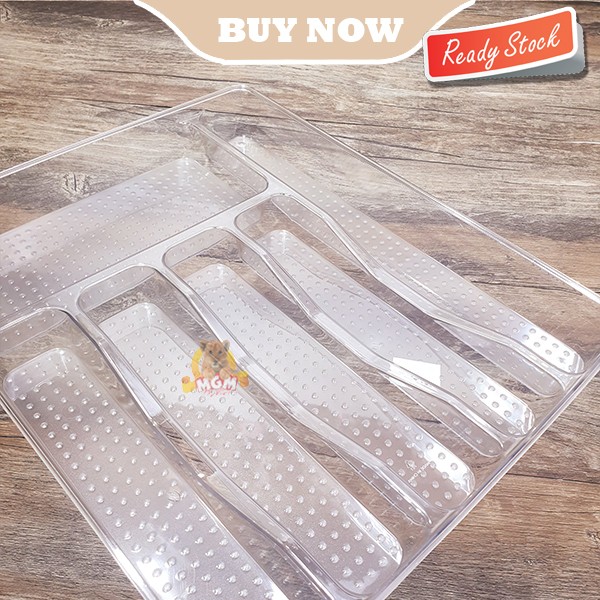 Clear SMACKERR Tempat Sendok laci Organiser Multifungsi 38x31x5 sekat6 - Image 4