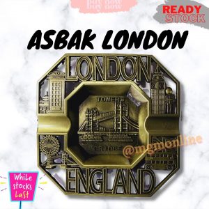 3D LOGAM Souvenir London England Ashtray Asbak London Bridge
