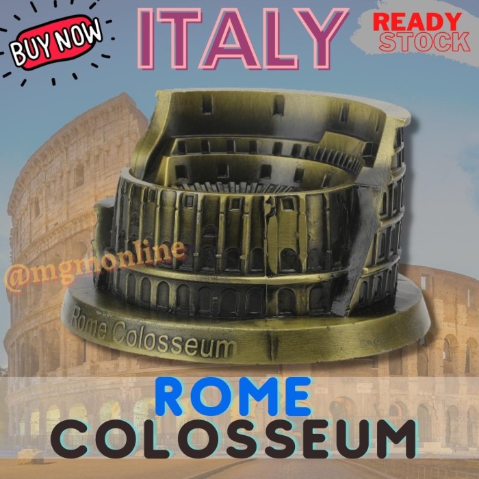 Souvenir Italy Rome Colosseum Oleh2 negara arena gladiator - Image 2