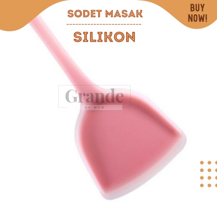 SODET silikon 33cm Silicone Sutil warna 13inch Tahan Panas utk teflon - Image 4