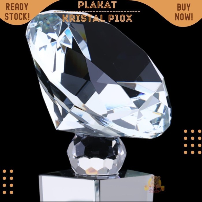 P10X-M NEW Plakat diamond kristal Trophy Crystal kaca Piala 26cm - Image 3
