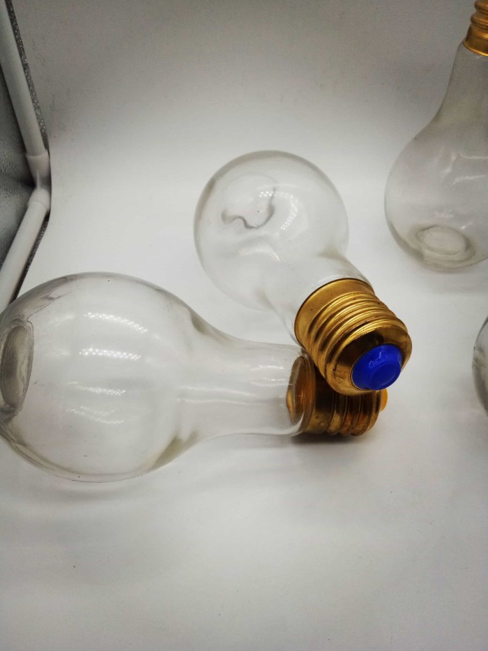 Botol Bohlam Kaca utk Minum Air Bentuk Lampu 400ML - Image 3