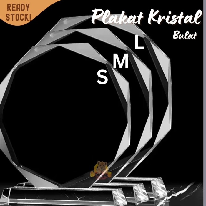 P84-L Plakat Bulat kristal Trophy Crystal kaca Piala kejuaraan medali - Image 5