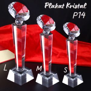 P14-S Plakat Diamond Kotak kristal Trophy Crystal kaca Piala kejuaraan