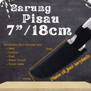 Sarung pisau dapur ukuran 18cm atau 7 inch aman untuk traveling