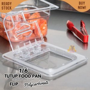 Polycarbonate FLIP Tutup Food pan prasmanan 1/6 foodpan gastronom