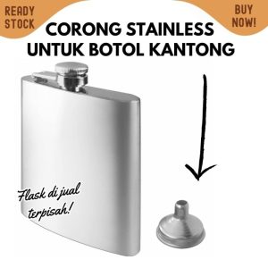 Corong stainless mini corong utk botol pocket stainless funnel