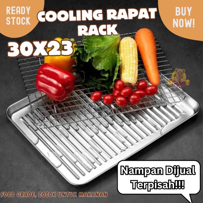 Cooling rack RAPAT 30x23 Stainless Wire Mesh Peniris BBQ grill tatakan