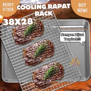 Cooling rack RAPAT 38x28 Stainless Wire Mesh Peniris BBQ grill tatakan